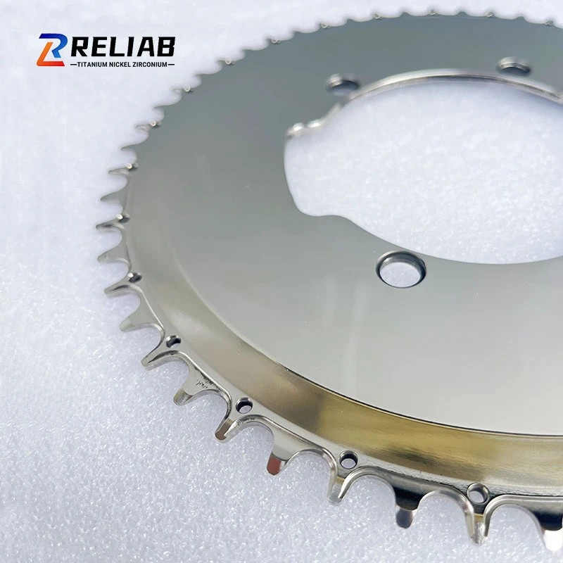Polished Titanium Alloy Bicycle Chainring Polished Titanium Alloy Bicycle Chainring