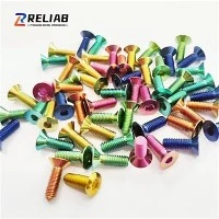 Multipurpose Titanium Alloy Bolts Anodized