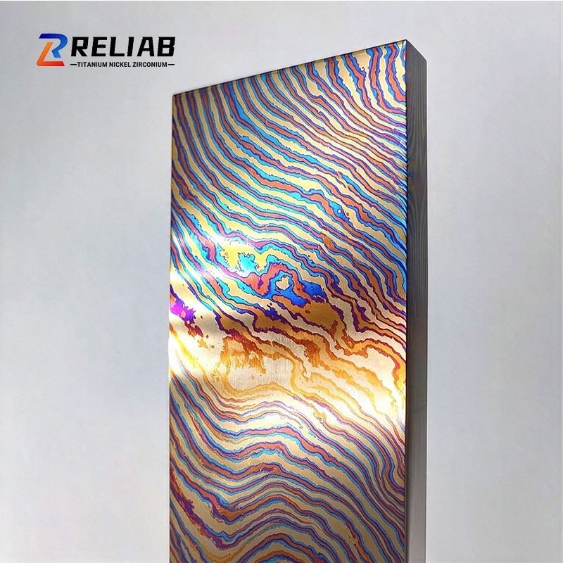 Titanium Damascus Flat Stock For Knife Scales manufacturers Titanium Damascus Flat Stock For Knife Scales manufacturers