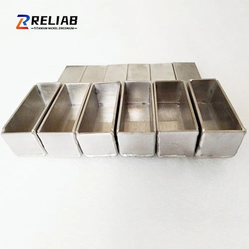 Welded Nickel Rectangular Crucible factory